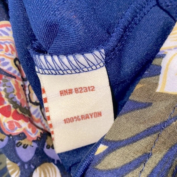 Aryeh blue floral boho romper size large - Picture 8 of 9